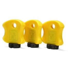 Pro Spoke Wrench 3 Units One Size Yellow