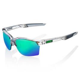 Oculos Escuros Espelho Sportcoupe Green Multilayer Mirror Polished Translucent Crystal Grey
