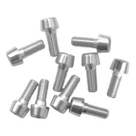 Bolts Alu7075t6 Anodised 10 Units M6 x 30 mm Silver