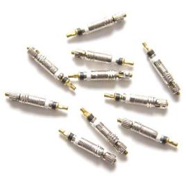 Valve Core Presta Set 10 One Size Silver