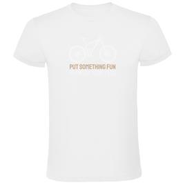 Camiseta De Manga Curta Put Something Fun 2XL White