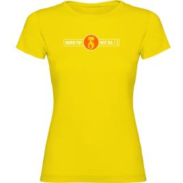 Camiseta De Manga Curta Burn Fat S Yellow