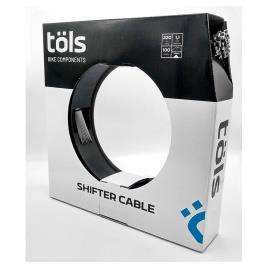 Tols Shifter Cable 2.2 M Shimano Sram 100 Units 1.1 mm Black / White