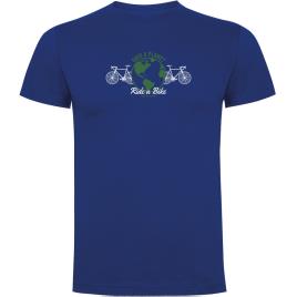 Camiseta De Manga Curta Save A Planet XL Royal Blue