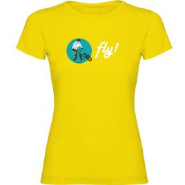 Kruskis Camiseta De Manga Curta Fly XL Yellow