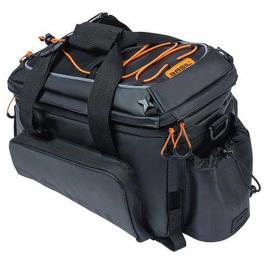 Basil Alforje Miles Tarpaulin Xl Pro 9-36l Com Reflexivos One Size Black / Orange