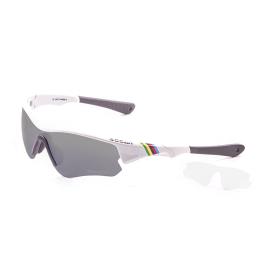 Oculos Escuros Iron One Size Shiny White / Smoke