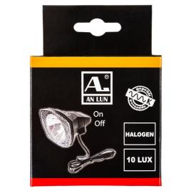 An Lun Luz Dianteira Dynamo Halogen 10c One Size Black