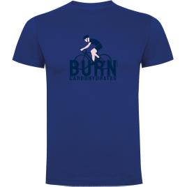 Camiseta De Manga Curta Burn Carbohydrates S Royal Blue