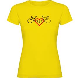 Camiseta De Manga Curta Love 2XL Yellow