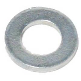 Schwarz Nirosta Washer Ring 8 Mm 10 Units One Size Silver