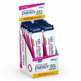 Isotonic Drink Energy Gel Apple 60ml 12 Unidades Energia Géis Caixa One Size