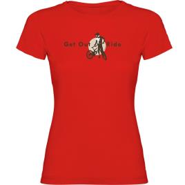 Camiseta De Manga Curta Get Out And Ride XL Red