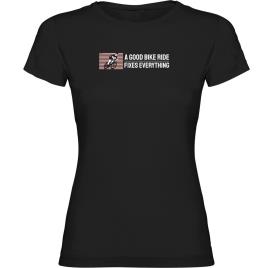 Camiseta De Manga Curta Good Bike Ride M Black
