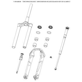 Fork Spring Sealhead Debonair Sid Sl 32 mm Black