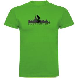 Camiseta De Manga Curta Enjoy Your City 3XL Green