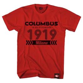 Camiseta De Manga Curta Columbus 1919 XL Red