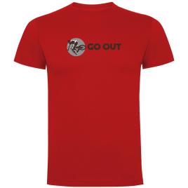 Camiseta De Manga Curta Go Out XL Red