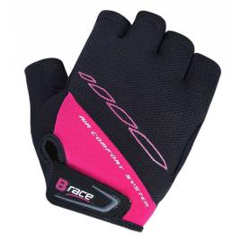 Luvas Curtas Bump Gel L Black / Fuchsia