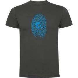 Camiseta De Manga Curta Mtb Fingerprint 3XL Dark Grey