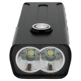 Usb-b014 2 Luzes Frente Luz 500 Lumens Black