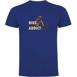 Camiseta De Manga Curta Bike Addict 2XL Royal Blue
