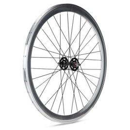 Roda Dianteira Fixed G42 Disc Tubular 9 x 100 mm Silver / Black