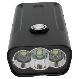 Usb-b013 3 Luzes Frente Luz 800 Lumens Black