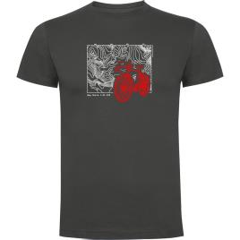 Camiseta De Manga Curta Topographic 3XL Dark Grey