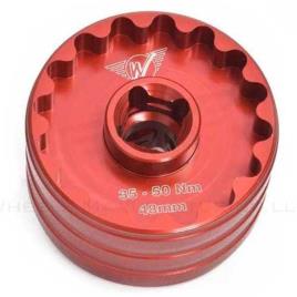Double Sided Bottom Bracket Socket One Size Red