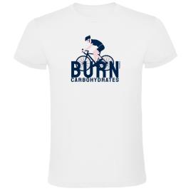 Camiseta De Manga Curta Burn Carbohydrates S White