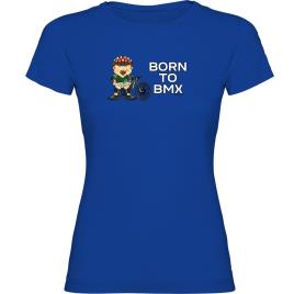 Camiseta De Manga Curta Born To Bmx M Royal Blue