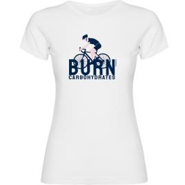 Camiseta De Manga Curta Burn Carbohydrates M White