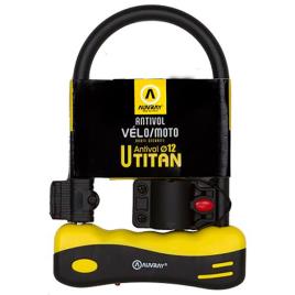 U-lock Titan 258 x 108 mm Black / Yellow