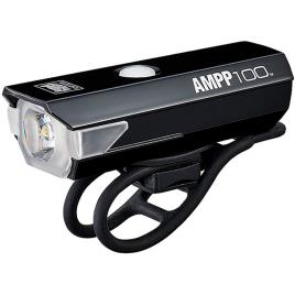 Cateye Luz Dianteira Ampp100+orb 100 / 10 Lumens Black