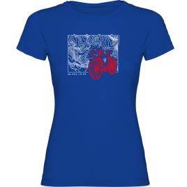 Camiseta De Manga Curta Topographic M Royal Blue