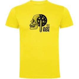 Camiseta De Manga Curta Just Ride M Yellow