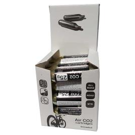 Bicisupport Air Cartridge C02 20 Units 25 g Silver