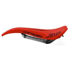 Carbon Saddle Composit 263 x 129 mm Red