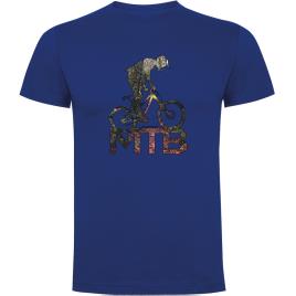 Camiseta De Manga Curta Mtb Background XL Royal Blue