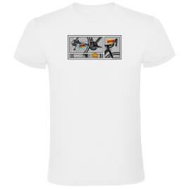 Camiseta De Manga Curta Comic M White