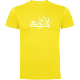 Camiseta De Manga Curta Bicycle 2XL Yellow