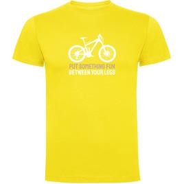 Camiseta De Manga Curta Put Something Fun 2XL Yellow