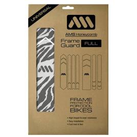 All Mountain Style Autocolantes Completos Frame Guard Honeycomb One Size Zebra Grey