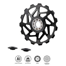 Jockey Wheel Ceramic Set 15t Black