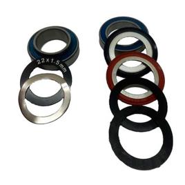 Enduro Kit De Rolamento Do Suporte Inferior Bk-54104 Bsa Sram Abec 3 One Size Silver