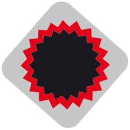 Tip Top Patches Red F1 100 Unidades One Size Black