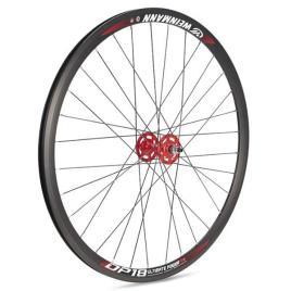 Roda Dianteira Fixed Dp-18 Bearings Disc Tubular 9 x 100 mm Black / Red
