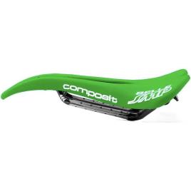 Carbon Saddle Composit 263 x 129 mm Green Italy