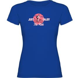 Camiseta De Manga Curta Just Enjoy The Ride 2XL Royal Blue